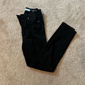 7 For All Mankind Women's Black Skinny Jeans